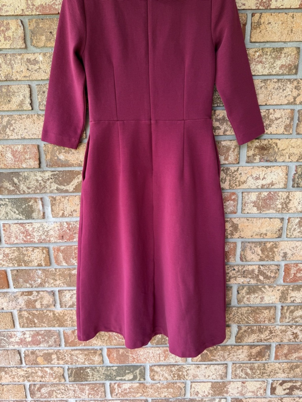 Boden Violet Ottoman Dress Women’s Size 6 Regular Ruby Color Pockets Beautiful! - Picture 9 of 11